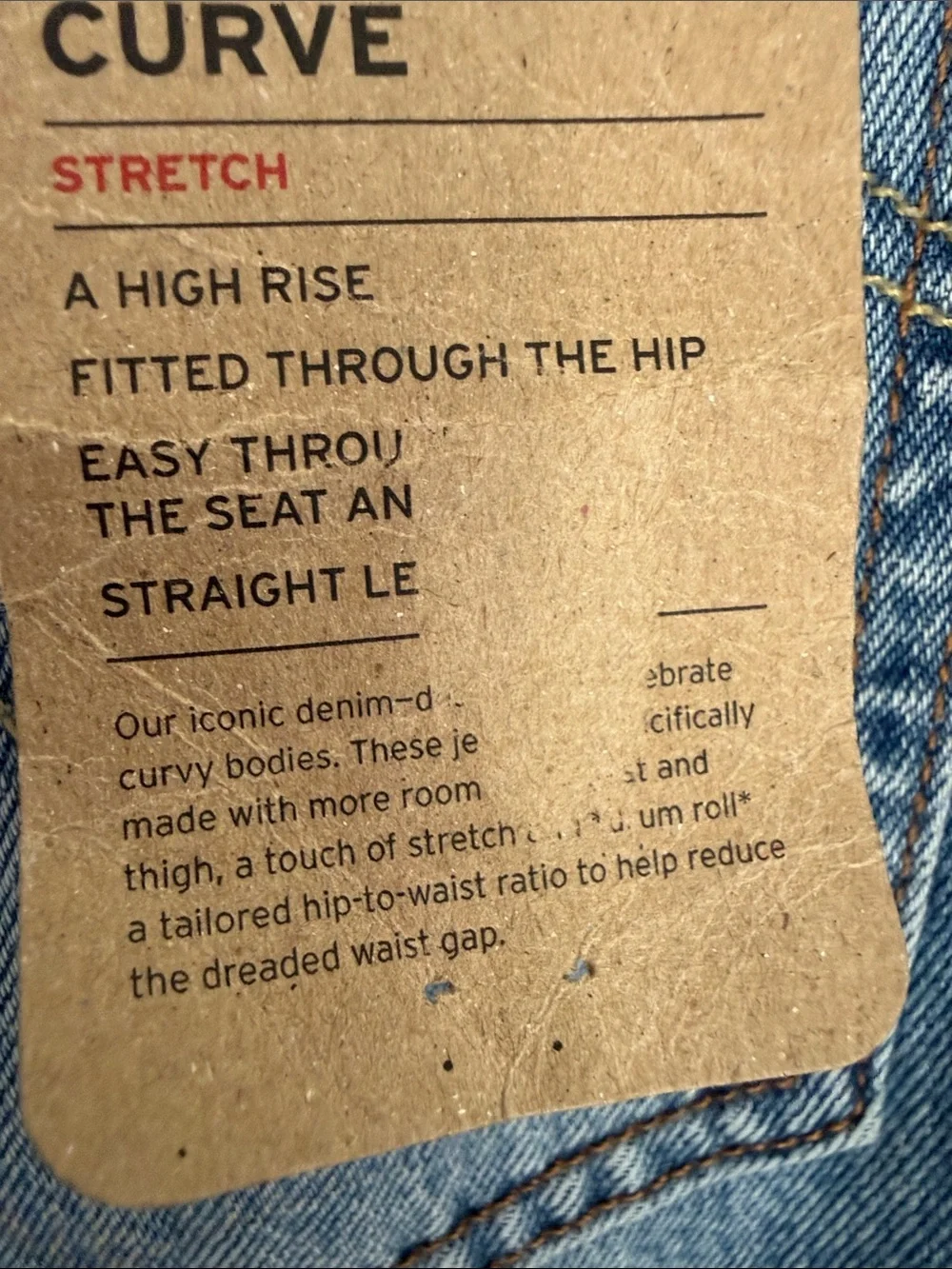 Levi’s 501 Curve Light Blue Straight-Leg Jeans - Picture 8 of 9